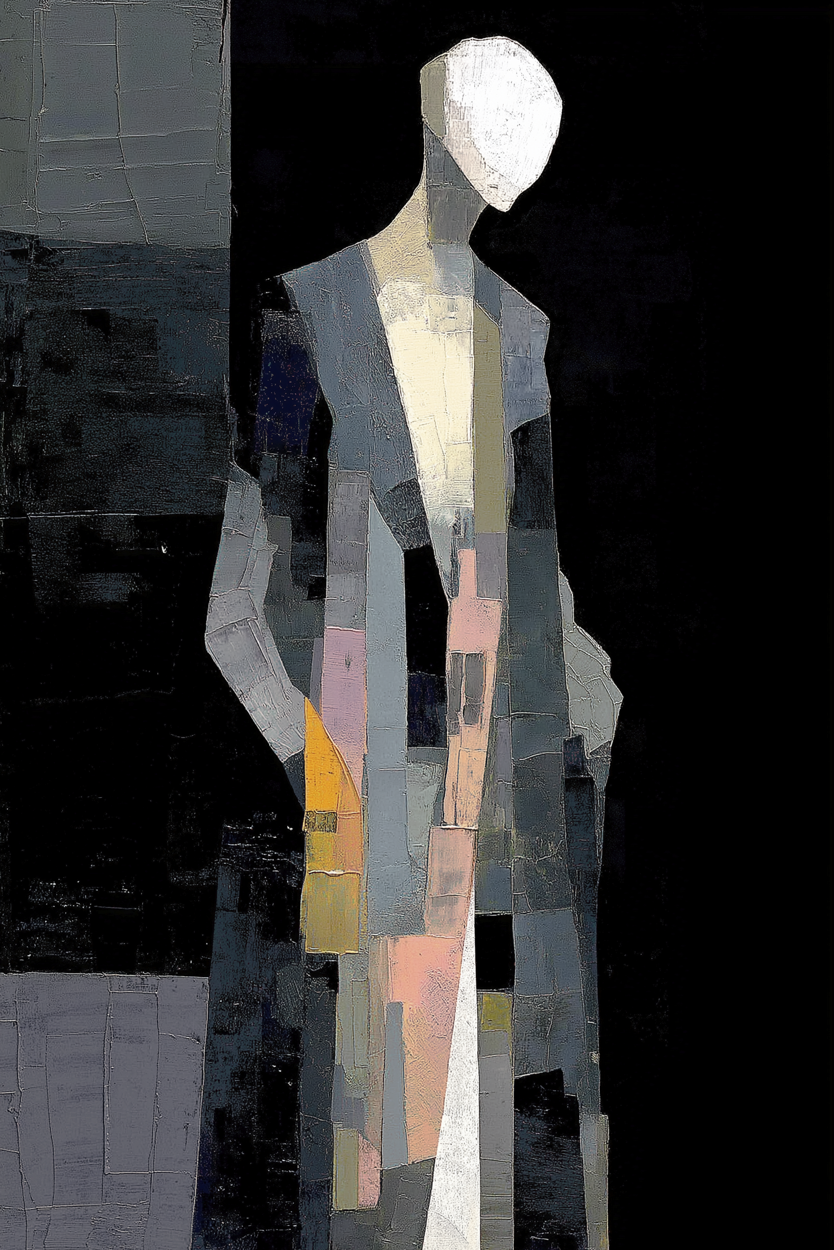 Abstract Human Figure Wall Art