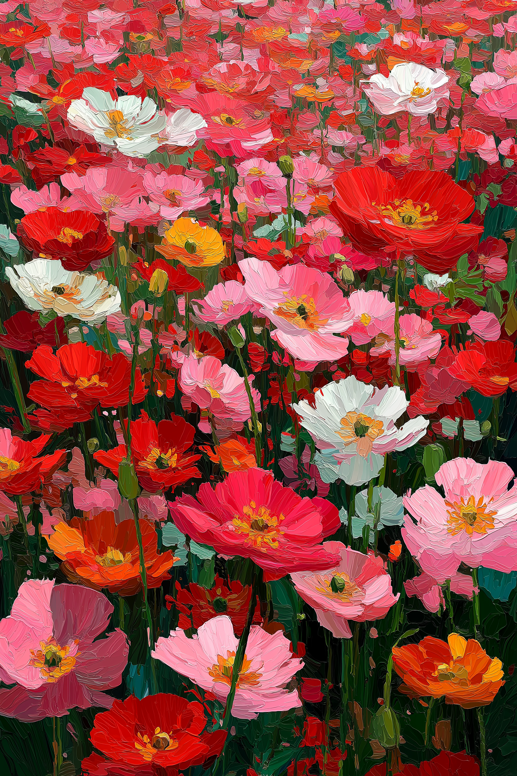 Vibrant Wildflower Meadow Wall Art