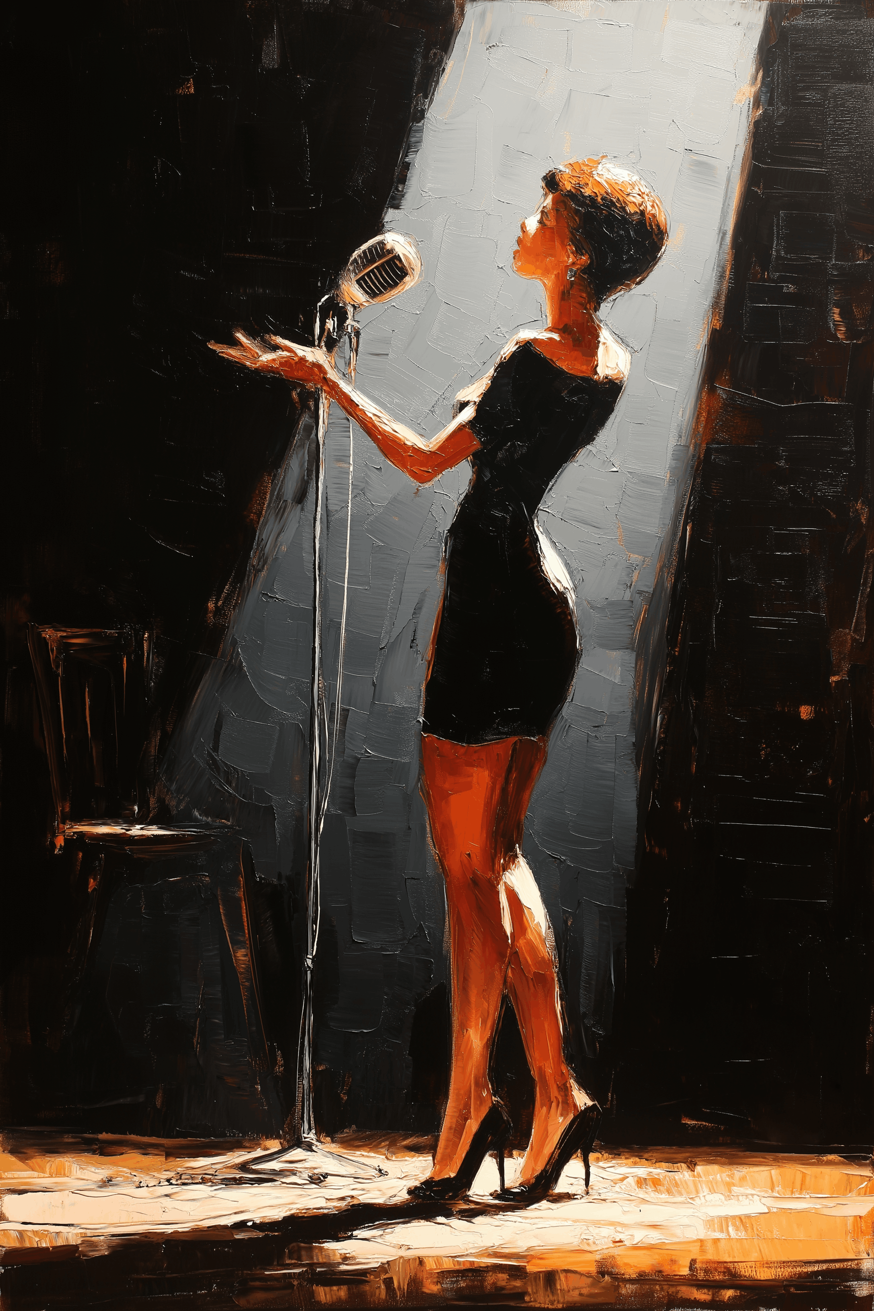 Impressionist Jazz Singer Brown