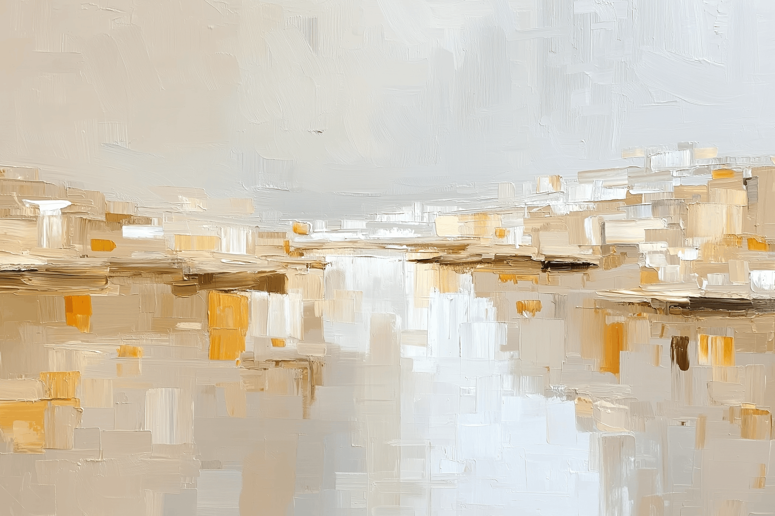 Abstract Cityscape Beige Grey