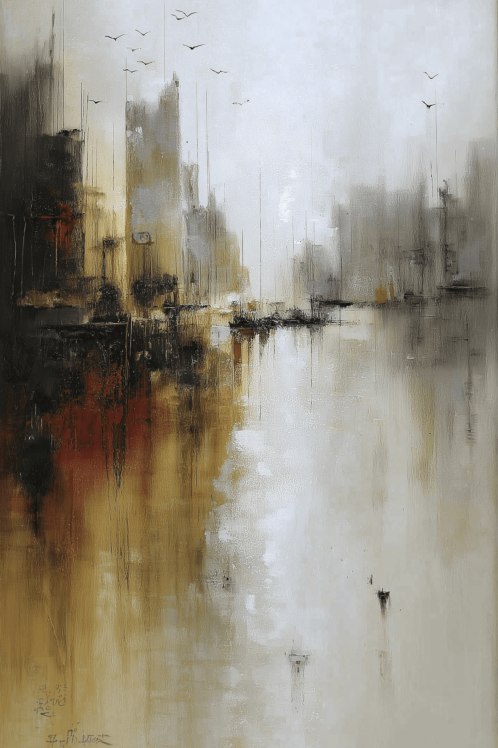 Abstract Cityscape Reflexion Neutral