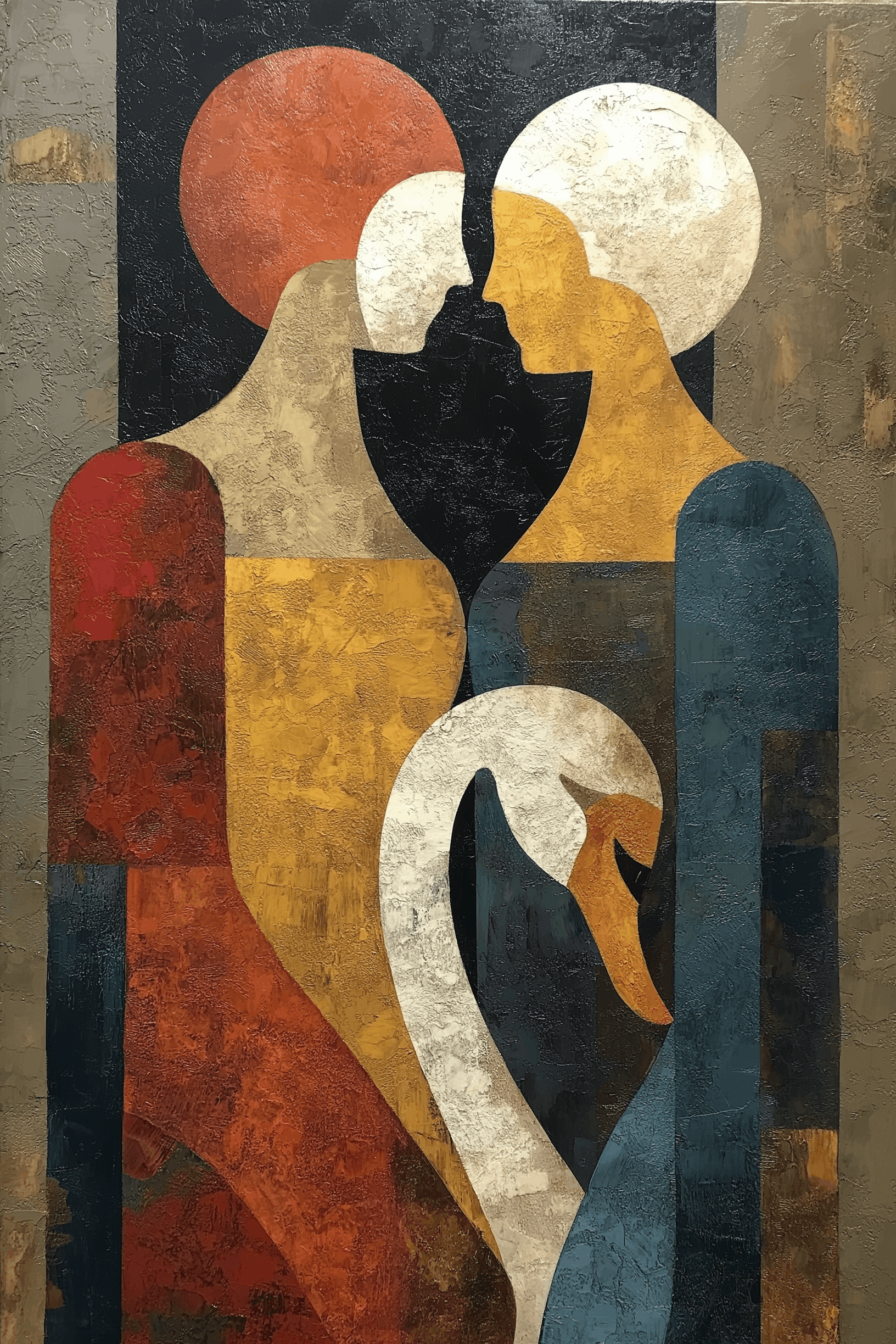 Abstract Figurative Earth Tones